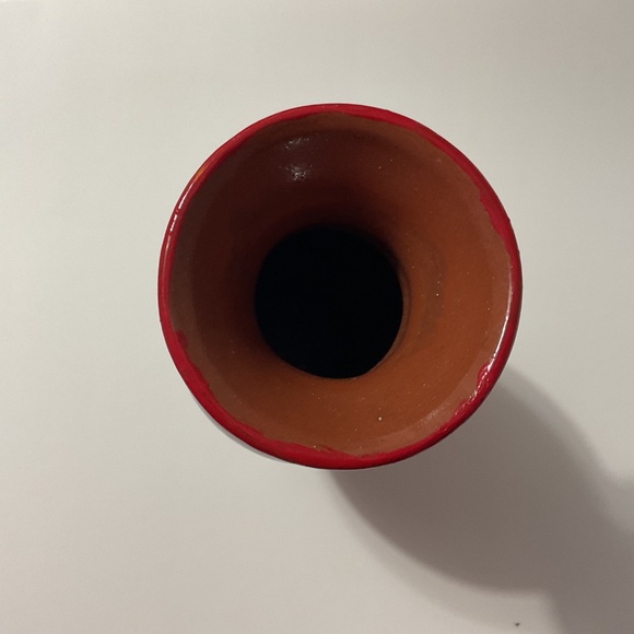 VTG Mexican Folk Art Pottery Storyteller Handmade Hand painted Vase - Picture 5 of 7